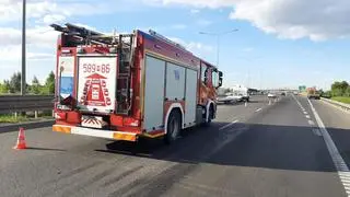 Zderzenie busa i ciężarówki na trasie S8