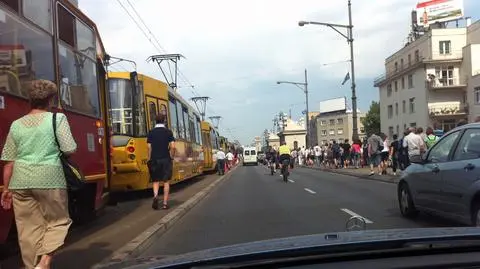 Awaria pantografu zablokowała tramwaje