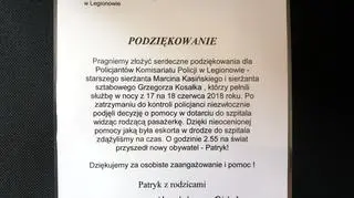 Podziękowali policjantom 