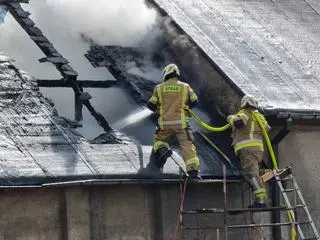 Pożar w miejscowości Mory 