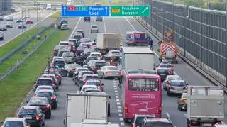 Korek na autostradzie