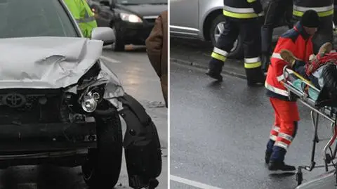 Wypadek i zawał serca.  Utrudnienia na Wisłostradzie