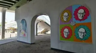 Galeria murali przy Dworcu Gdańskim