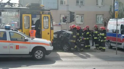 Znów zderzenie z tramwajem. Tym razem na Żoliborzu