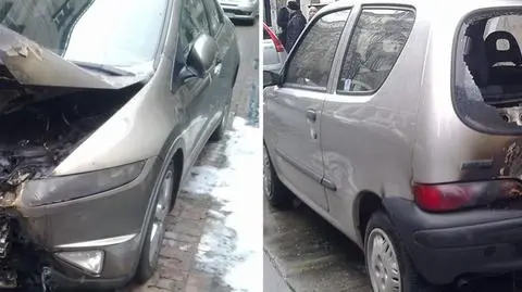 7 samochodów podpalonych w centrum. Kolejny raz