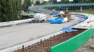 Łącznica na węźle z Wałem Miedzeszyńskim