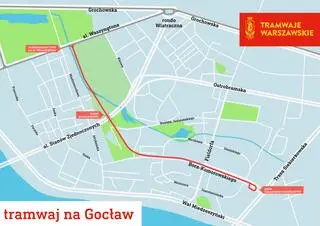 Trasa linii na Gocław