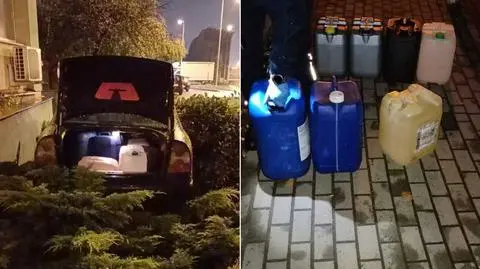 Ukradł paliwo ze stacji. Kiedy uciekał, zakopał się w trawie 