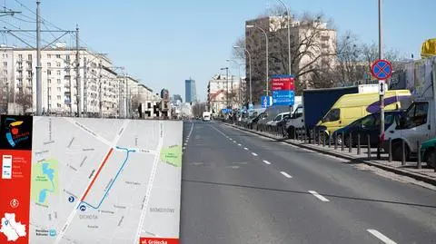 Weekendowy remont Grójeckiej. Utrudnienia w stronę centrum