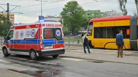 Tramwaj potrącił pieszą na przejściu