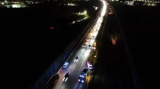 Wypadek na autostradzie A2