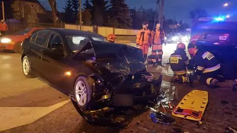 Jedna osoba w szpitalu po wypadku w Wawrze 