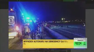 Wypadek na obwodnicy Garwolina