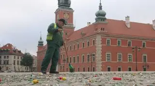 Sprzątanie pl. Zamkowego