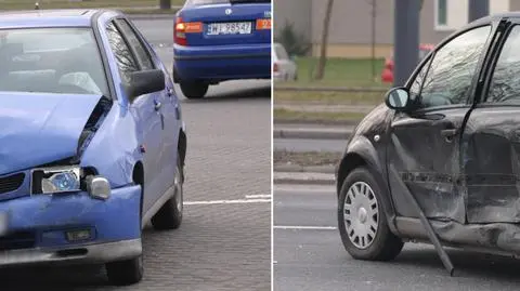 Jagiellońska stanęła po kolizji citroena i seata