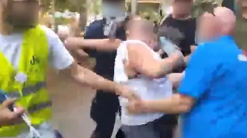 Awantura przed punktem szczepień w Grodzisku Mazowieckim 