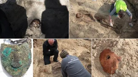 Poszukiwania na Bródnie. Osiem szkieletów, ryngraf z Matką Boską
