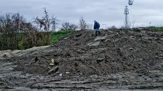 Śmieci na międzywalu Wisły