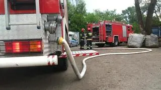 Pożar baraku przy Powązkowskiej