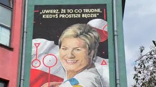 Mural poświęcony Kamili Skolimowskiej