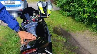 Motocyklista minął policyjny patrol i gwałtownie przyspieszył