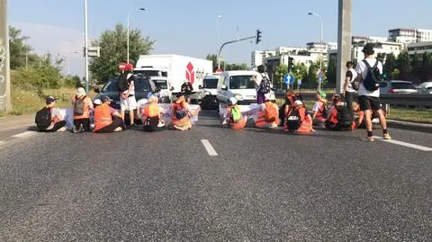 Ostatnie Pokolenie znów zablokowało jezdnię 