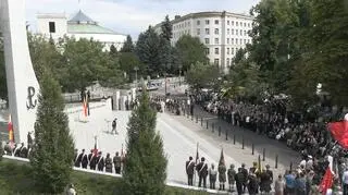 Uroczystość przy pomniku Polskiego Państwa Podziemnego