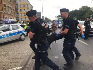 Aktywiści zablokowali aleję "Solidarności"