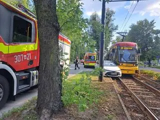 Zderzenie z tramwajem na Kaliskiego