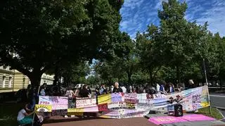 Protest w sprawie ustawy o asystencji osobistej