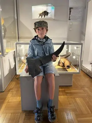 Marcel znalazł w Wiśle fragment czaszki prażubra