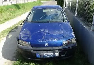 Krzyknął do policjantów "do widzenia". Chwilę później wjechał w płot