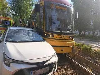 Zderzenie z tramwajem na Kaliskiego