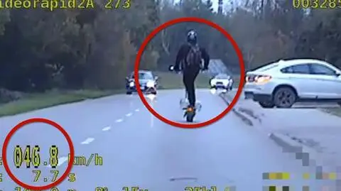 Jechał 46 km/h na hulajnodze elektrycznej