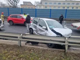 Zderzenie w alei Prymasa Tysiąclecia 