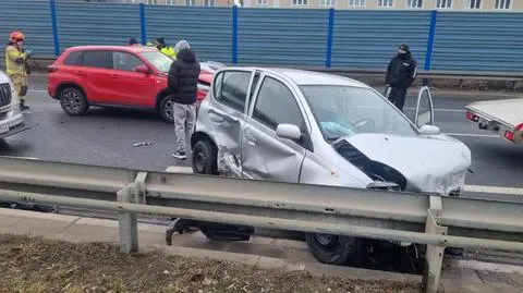 Zderzenie w alei Prymasa Tysiąclecia 