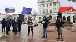 Protest w obronie Nawalnego w Warszawie