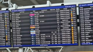 Sytuacja na Lotnisku Chopina po chwilowo zamkniętej przestrzeni powietrznej 