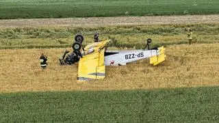 Wypadek samolotu gaśniczego w Bielawie 