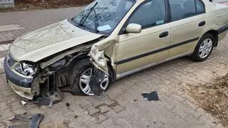 Zderzenie dwóch aut osobowych