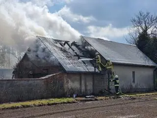 Pożar w miejscowości Mory 