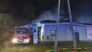 Pożar sklepu w Grodzisku Mazowieckim