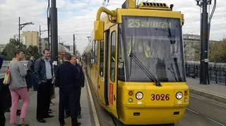 Tramwaje stanęły w korku