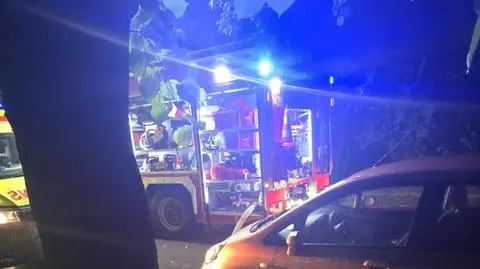 Pożar kamienicy w Piastowie