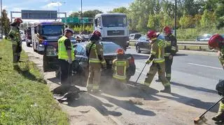 Zderzenie w alei Prymasa Tysiąclecia 