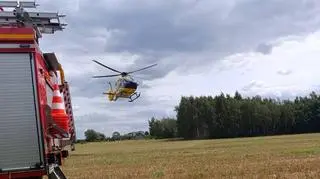 Poparzenie przy próbie rozpalenia ogniska 