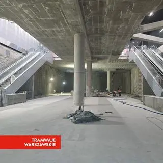 Postępy na budowie tramwaju do Dworca Zachodniego 