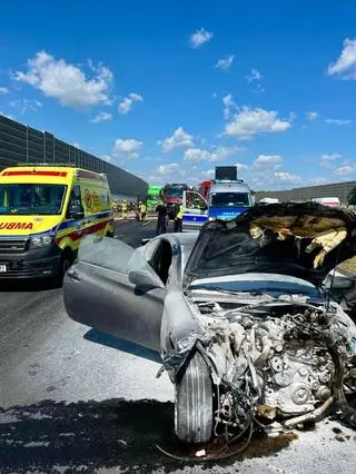 Wypadek na trasie S8