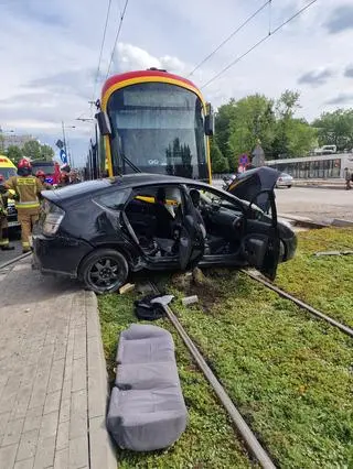 Zderzenie z udziałem tramwaju