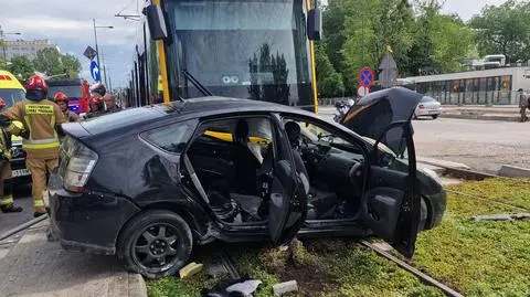 Zderzenie z udziałem tramwaju